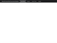 Tablet Screenshot of dsjtournaments.com